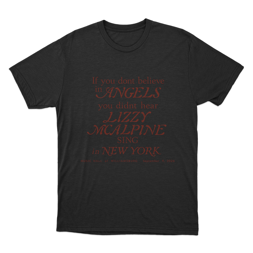 Lizzy McAlpine Angels In New York Unisex T Shirt Black Lizzy McAlpine Angels In New York Unisex T Shirt Black