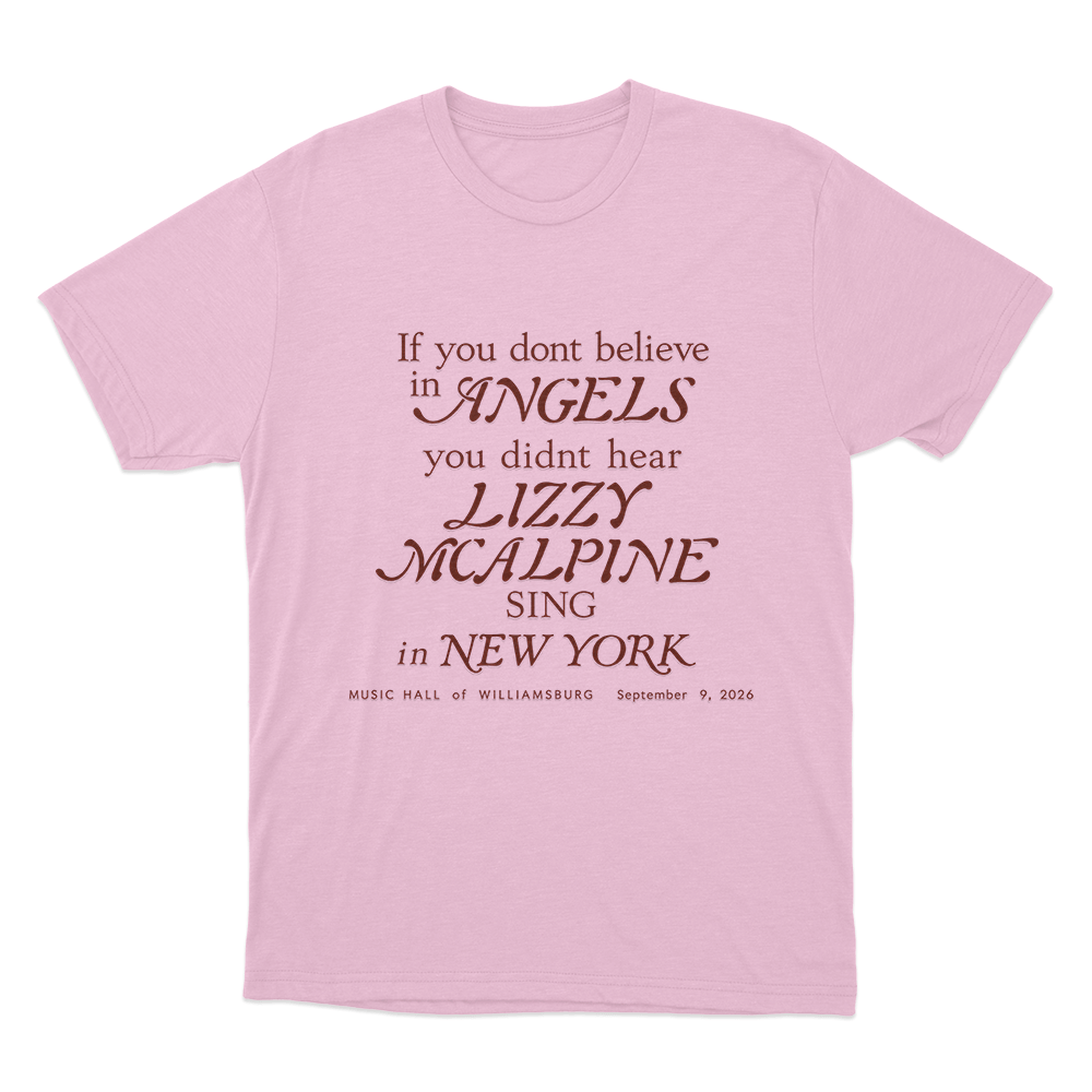 Lizzy McAlpine Angels In New York Unisex T Shirt Pink Lizzy McAlpine Angels In New York Unisex T Shirt Pink