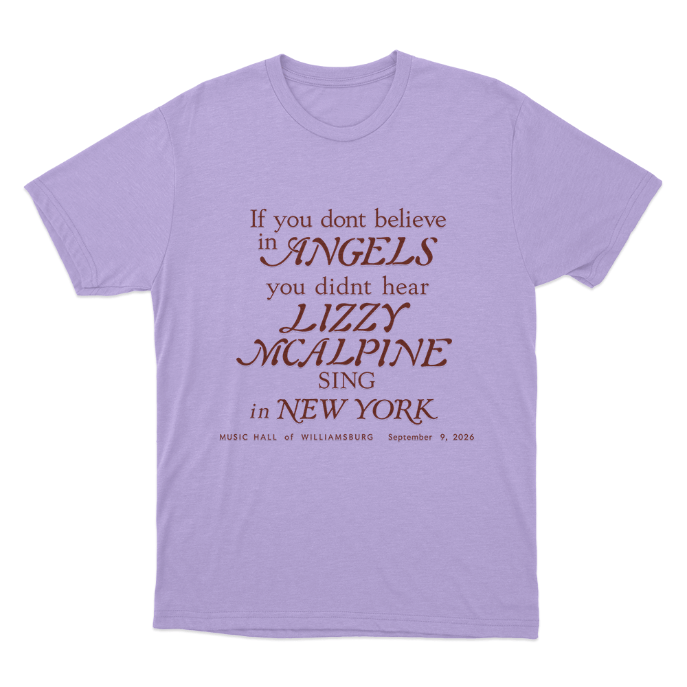 Lizzy McAlpine Angels In New York Unisex T Shirt Purple Lizzy McAlpine Angels In New York Unisex T Shirt Purple