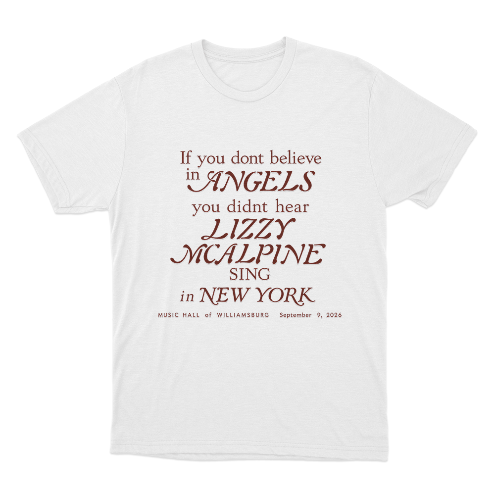 Lizzy McAlpine Angels In New York Unisex T Shirt White Lizzy McAlpine Angels In New York Unisex T Shirt White