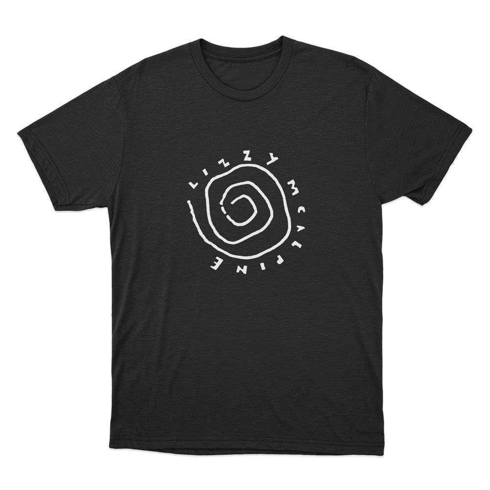 Lizzy McAlpine Hand Drawn Spiral Logo Unisex T Shirt Black Lizzy McAlpine Hand Drawn Spiral Logo Unisex T Shirt Black
