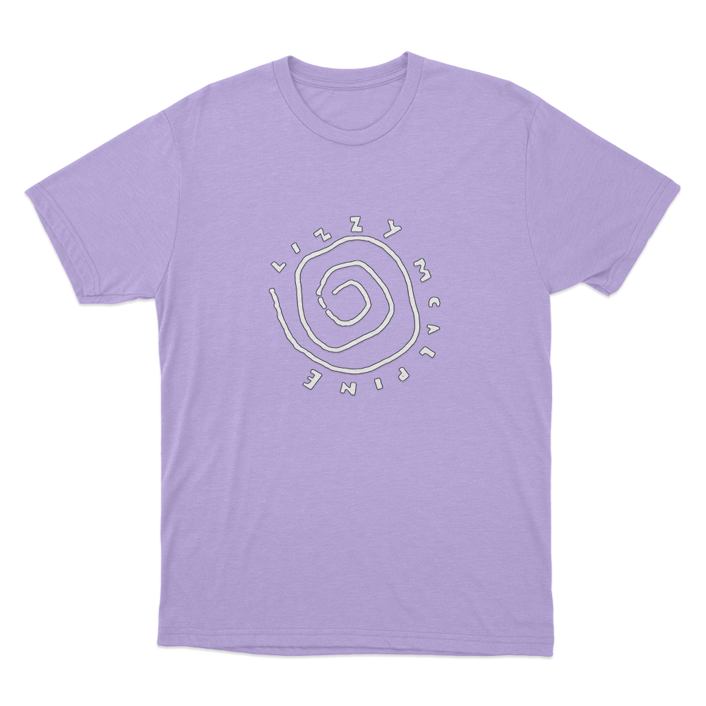 Lizzy McAlpine Hand Drawn Spiral Logo Unisex T Shirt Purple Lizzy McAlpine Hand Drawn Spiral Logo Unisex T Shirt Purple