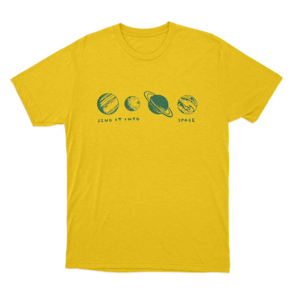 Lizzy Mcalpine Cream Planet Unisex T Shirt Yellow Lizzy Mcalpine Cream Planet Unisex T Shirt Yellow